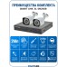 Готовый комплект видеонаблюдения 2Мп, уличный, на 2 камеры, с записью на жёсткий диск, с удалённым просмотром - для дома/дачи/бизнеса. Smart Link SL-2M2N2B.